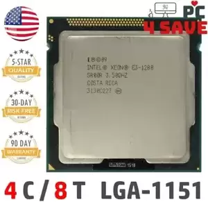 Intel Xeon E3-1280 3.50GHz 4-Core 8MB  LGA1155 Workstation CPU Processor SR00R