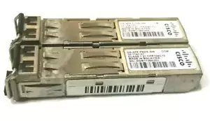 LOT OF 2 Genuine Cisco DS-SFP-FCGE-SW SFP Transceiver Modules P/N 10-1747-01