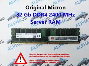 Micron 32 GB Rdimm ECC Reg DDR4-2400 Super Server 1U 5018GR-T Server RAM