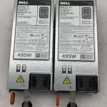 Lot of 2 Dell 495 Watt 80 Plus Platinum Switching Power Supply Model: D495E-S0