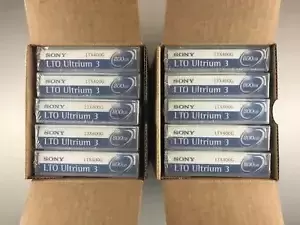 SONY LTO3 Tape Cartridge (10 PACK) ULTRIUM LTX400G  800GB Data Tapes- NEW