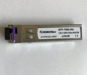 SFP Gigabit transceiver WDM A 60Km BiDirectional T:1490/R:1550nm DDM Cisco comp