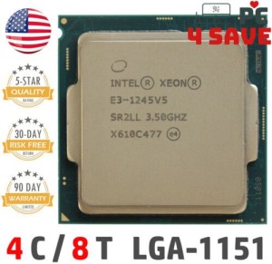 Intel Xeon E3-1245 V5 SR2LL SR2CU 3.50GHz 8MB 4-Core LGA1151 Workstation CPU 80W