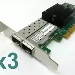 Lot of 3 Mellanox CX312B ConnectX-3 Pro 10gb Ethernet Dual SFP+ Port Low Profile
