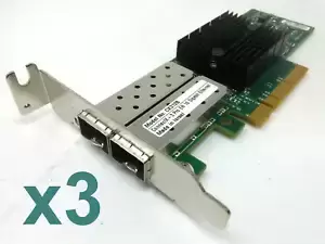 Lot of 3 Mellanox CX312B ConnectX-3 Pro 10gb Ethernet Dual SFP+ Port Low Profile