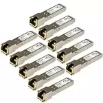 StarTech HP J8177C Compatible Gigabit RJ45 Copper SFP Transceiver, 10 Pk