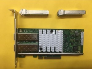 Intel X520-DA2 82599ES E10G42BTDA Ethernet Adapter + 2PCS SFP + Transceiver-