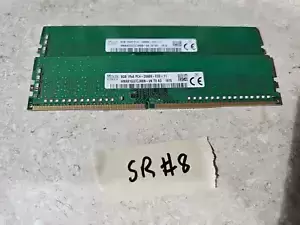 (Lot of 2) SK Hynix HMA81GR7CJR8N-VK 2x8GB PC4-2666V SERVER RAM SR#8