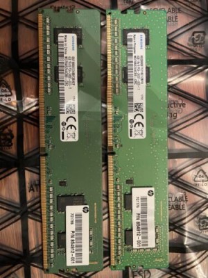 854912-001 HP 4GB PC4-19200 DDR4-2400MHz Non ECC CL17 288-Pin DIMM 1.2V Single R