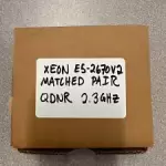 Matched Pair Intel Xeon E5-2670 v2 2.3GHz QDNR ES CPU Processor - Tested Works