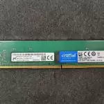 Used, Micron Tech, MTA9ASF1G72PZ-2G6J1, 8GB 1RX8 PC4-2666MHZ DDR4 ECC REGISTERED