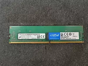 Used, Micron Tech, MTA9ASF1G72PZ-2G6J1, 8GB 1RX8 PC4-2666MHZ DDR4 ECC REGISTERED