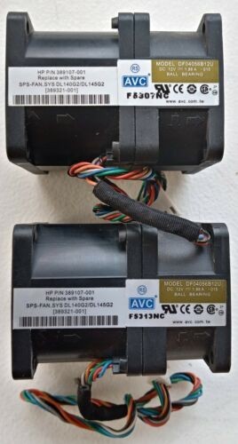 2 pcs  HP ProLiant DL140 G2 DL145 G2 System Fan 389107-001