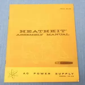 Original Heathkit HP-23 Power Supply Assembly Manual for SSB Transceivers