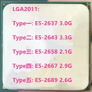 Intel Xeon E5-2637 E5-2643 E5-2658 E5-2667 E5-2689 LGA2011 CPU