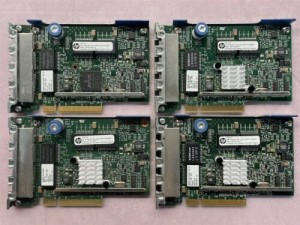 LOT OF 4 HP 331FLR QUAD-PORT 1GB ETHERNET SERVER ADAPTER 634025-001 629133-001