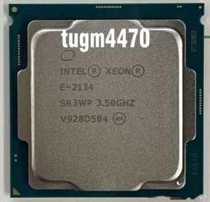 Intel Xeon E-2134 CPU Processor 3.5-4.5GHz 4Core LGA1151 71W SR3WP