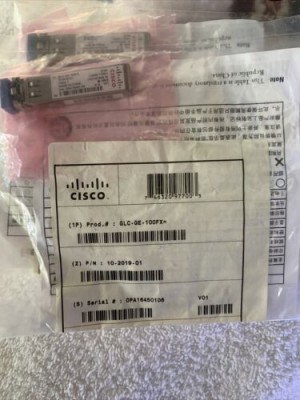 New Cisco GLC-FE-100FX 100Base-FX SFP Transceiver Module 10-2077-01 sealed