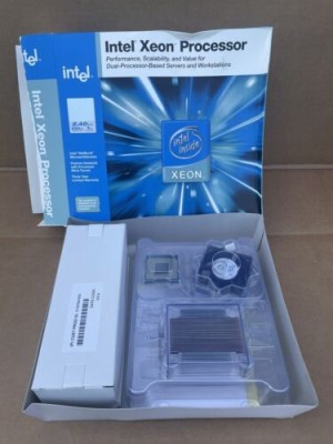 NEW 2004 INTEL XEON CPU PROCESSOR2.40 GHZ DUAL 604-PIN MICRO-PGA SL7DF