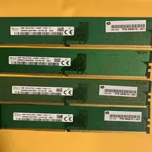 Lot Of 4 SK Hynix 4GB DDR4 1Rx16 PC4-2400T HMA851U6AFR6N-UH NO AC Desktop RAM