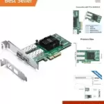 Ethernet PCI Express NIC Network Card - Dual SFP Ports - Intel 82576 Chip