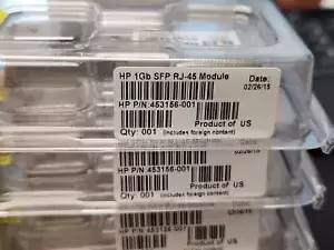 Lot of 28 NEW SEALED HP 1Gb SFP RJ-45 453145-001 453154-B21 Transceiver USA