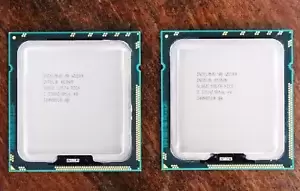 1pair Used Matched Pair Intel Xeon W5590 Quad-Core 3.33GHz SLBGE CPU Processors