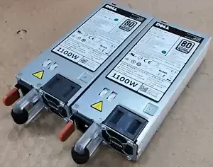 Lot of 2 Dell HT6GX 1100W 80 Plus Platinum Server Power Supply For PowerEdge