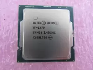 Intel Xeon W-1270 SRH96 Processor 16M Cache, 3.40GHz 8-Core 16MB FCLGA1200 CPU
