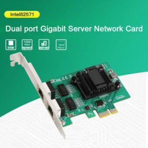 Ethernet Server 1000M Gigabit for intel 82571 Network Card Adapter 2 Port PCI E