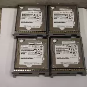 4 Cisco 58-100141-01 Toshiba HDEBL2IJAA51 1.8TB Server HDDs w Trays #2(032924)