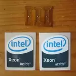 3 LGA 771 to 775 Adapters for Xeon Mod with 2 'Intel Xeon Inside' stickers