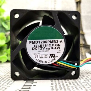 For SUNON PMD1206PMB3-A 60*38mm 12V 5.2W 3.4W Cooling fan for DELL Server 4Pin