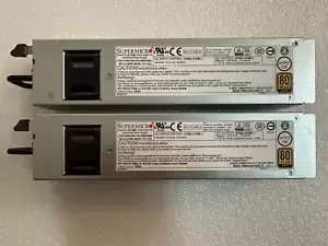 Lot of (2) Supermicro PWS-406P-1R 400W Power Supplies