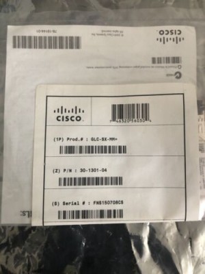 New Genuine Cisco 30-1301-04 GLC-SX-MM 1000BASE-SX 850nm SFP Transceiver