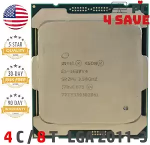 Intel Xeon E5-1620 V4 SR2P6 3.50GHz 4-Core 10M LGA 2011-3 Server Processor 140W