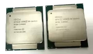 Matched Pair Intel Xeon E5-2643V3 SR204 6 Core 3.4 GHz LGA 2011-3 CPU Processor