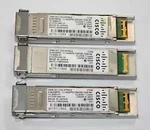 Lot of 3 -Cisco | ONS-XC-10G-EP58.9 | 9.95GBPS-11.3GBBPS DWDM Transceiver Module