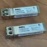 Various SFP Transceivers (Dell, Cisco & Avago) & 2x Fiber Cables (Cables To Go)