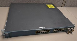 Cisco ws-c3560g-24ts-s with 4 1gb copper transceivers