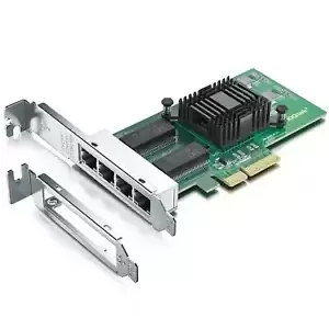 Gigabit 4 Port Nic With Intel I350 Chip, 1Gb Network Card Compare To Intel I35