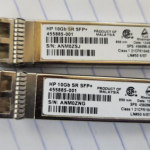 2x HP 455883-B21 455885-001 456096-001  10Gb SR SFP+ Optical Transceivers