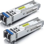 2 Pack 1G SFP 1000Base-LX Transceiver Module 1310nm SMF 20km For Cisco GLC-LH-SM