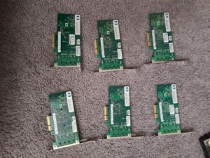 HP NC360T 412651-001 PCIE DUAL PORT GIGABIT SERVER ADAPTER Qty 6 lot  - PULLED