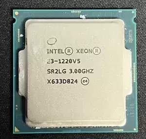 Intel(R) Xeon(R) CPU E3-1220 v5 @ 3.00GHz, Intel Xeon CPU E3-1220 v5 @ 3.00GHz