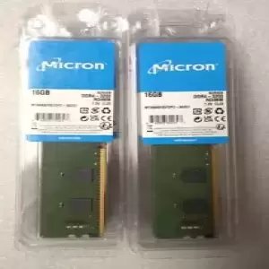 Micron 16 GB MTA9ASF2G72PZ-3G2E1 1RX8 DDR4-3200 RDIMM 1.2V CL22.