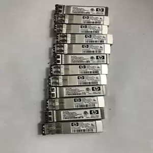 LOT OF 12  HP AJ718A 8GB SW FC SFP+ TRANSCEIVER MODULE FTLF8528P3BNV-HP