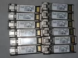 Lot t  12x - Cisco DS-SFP-FC8G-SW 8Gb Short Wave SFP+ Fibre Channel Transceivers