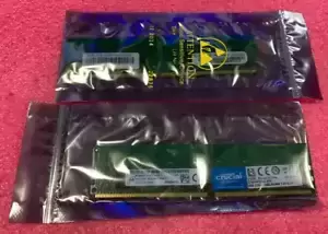 Lot of 2 Micron 8GB 1Rx8 PC4-2400T-RDB-11 ECC MTA9ASF1G72PZ-2G3B1II Server RAM