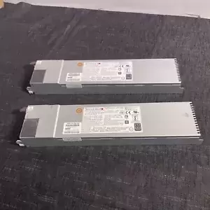 Lot Of 2x Supermicro PWS-1K23A-1R 1200W 1U 80+ Titanium Power Supply Module